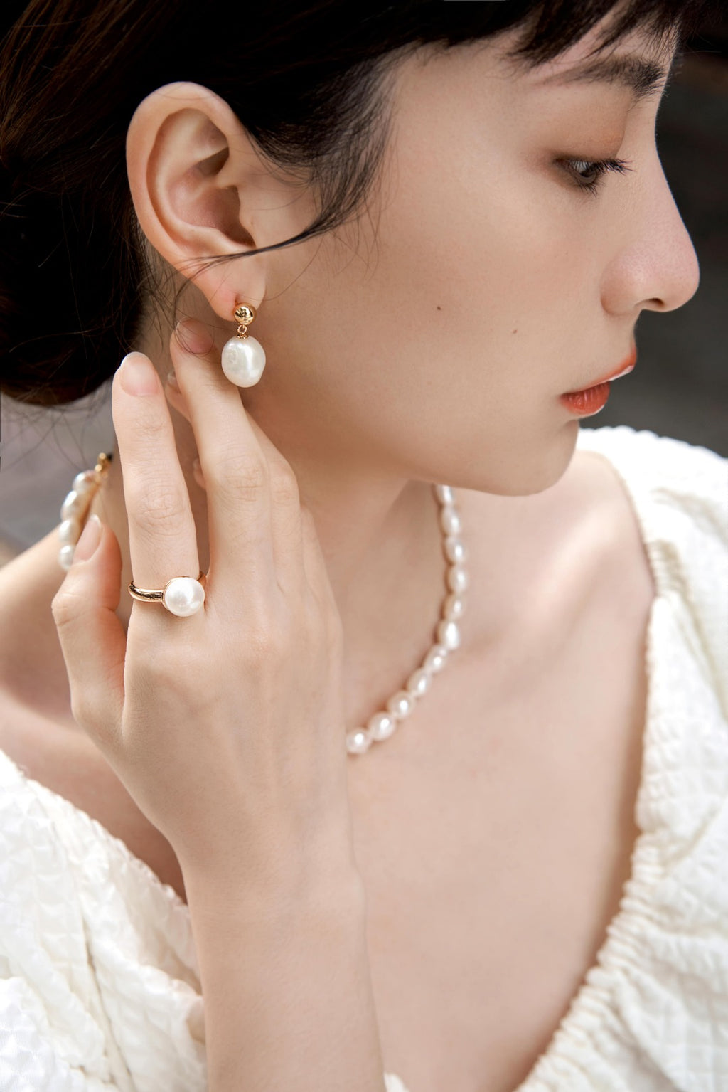Baroque Pearl Earring