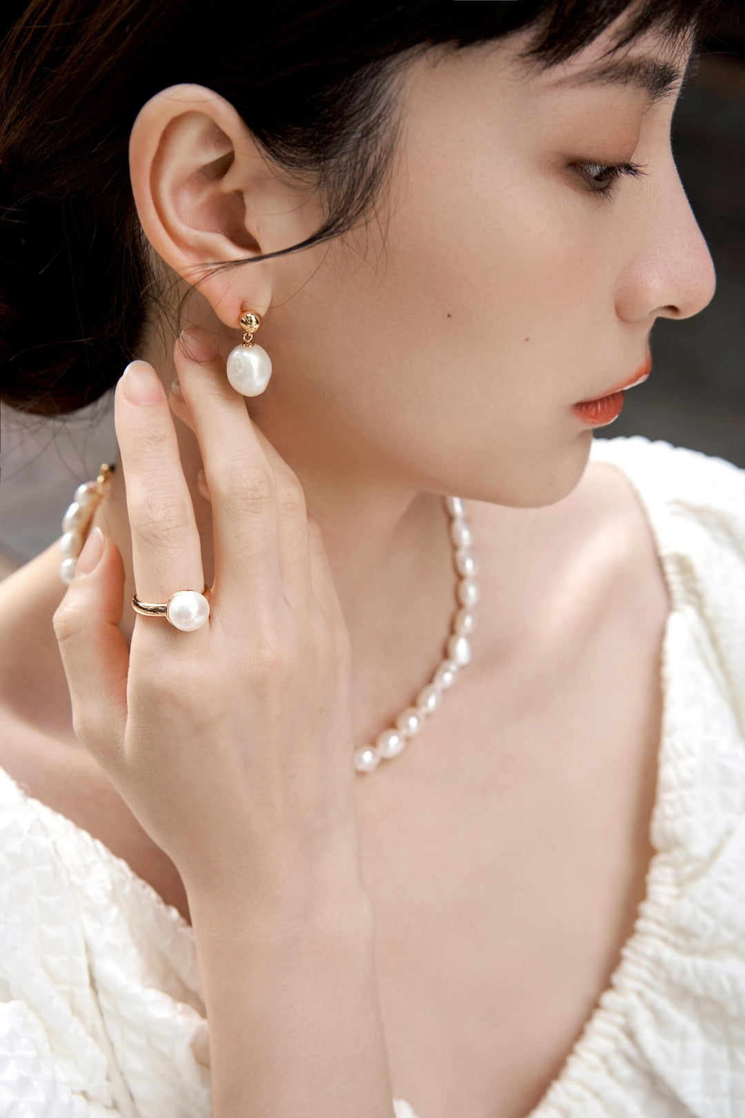 Baroque Pearl Earring